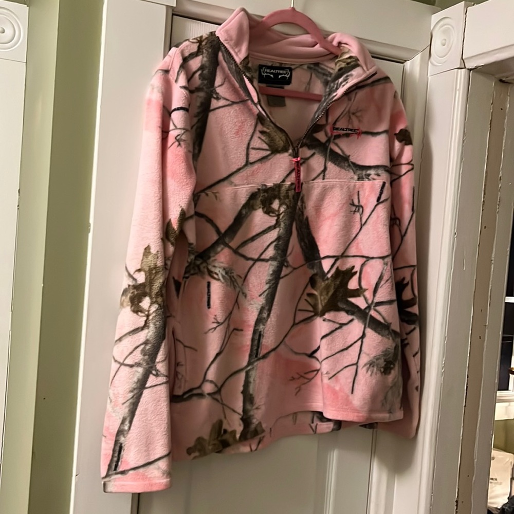 Realtree Quarter Zip pink